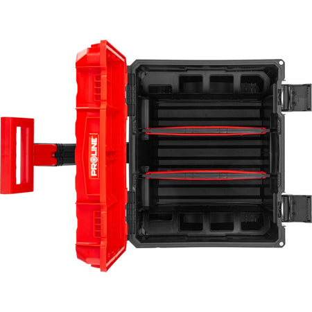 Component troler scule cu roți, cutie 450 × 380 × 380 mm, mâner telescopic PROLINE 35771