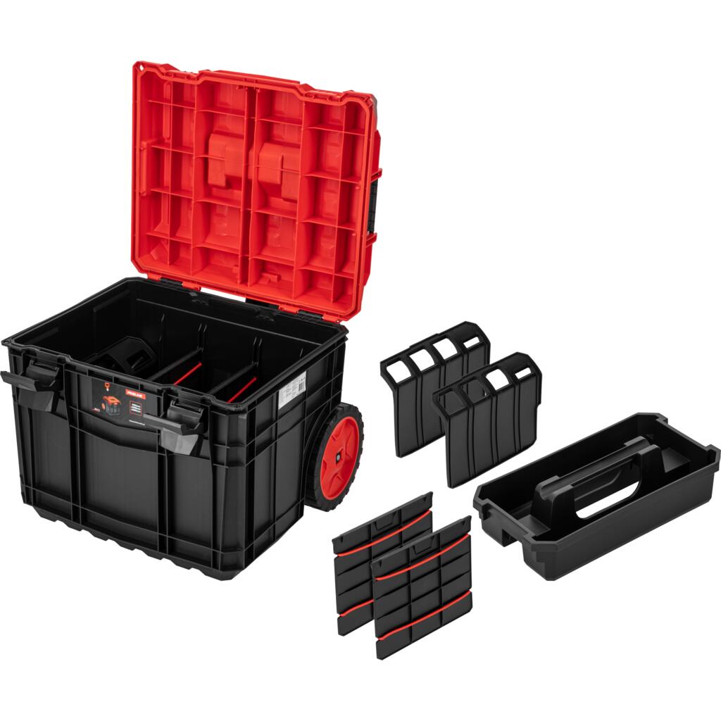 Component troler scule cu roți, cutie 450 × 380 × 380 mm, mâner telescopic PROLINE 35771