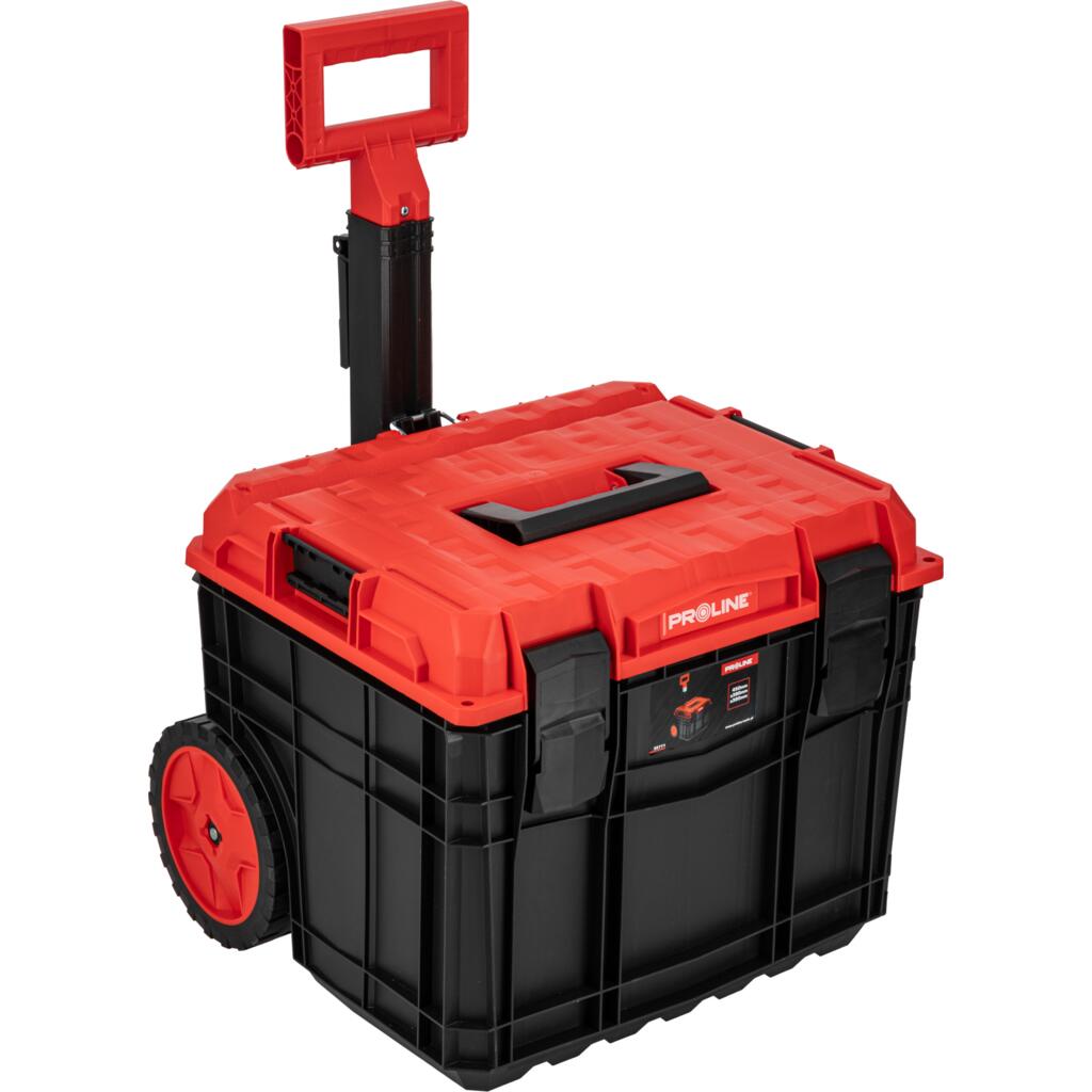 Component troler scule cu roți, cutie 450 × 380 × 380 mm, mâner telescopic PROLINE 35771