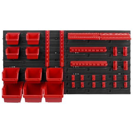 Panou depozitare atelier cu cutii și suporturi, set 34 piese, compatibil TRUCK/BINEER/EXE/X BLOCK BOX/TITAN BOX, POLONIA 35785