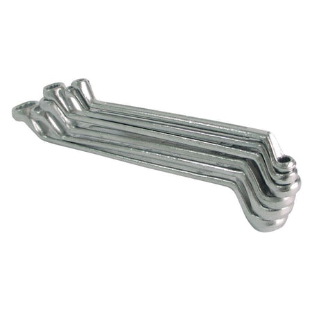 Set chei inelare cotite MEGA, oțel inoxidabil, cromat