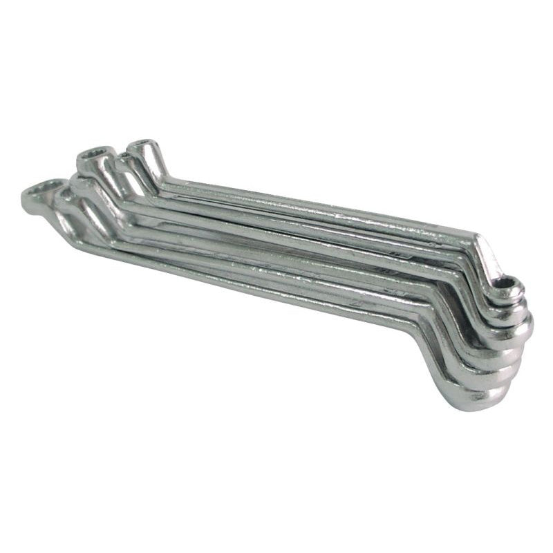 Set chei inelare cotite MEGA, oțel inoxidabil, cromat