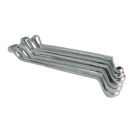 Set chei inelare cotite MEGA, oțel inoxidabil, cromat