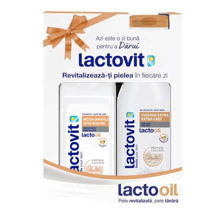 Set Lactovit  Lactourea -gel Dus+lapte Corp , 600ml+400ml