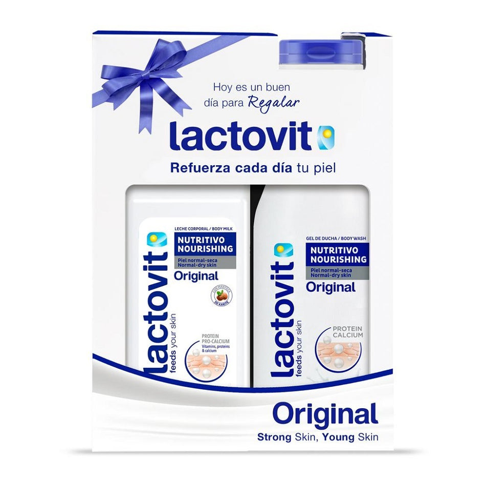 Set Lactovit Original -gel Dus+lapte Corp, 600ml+400ml