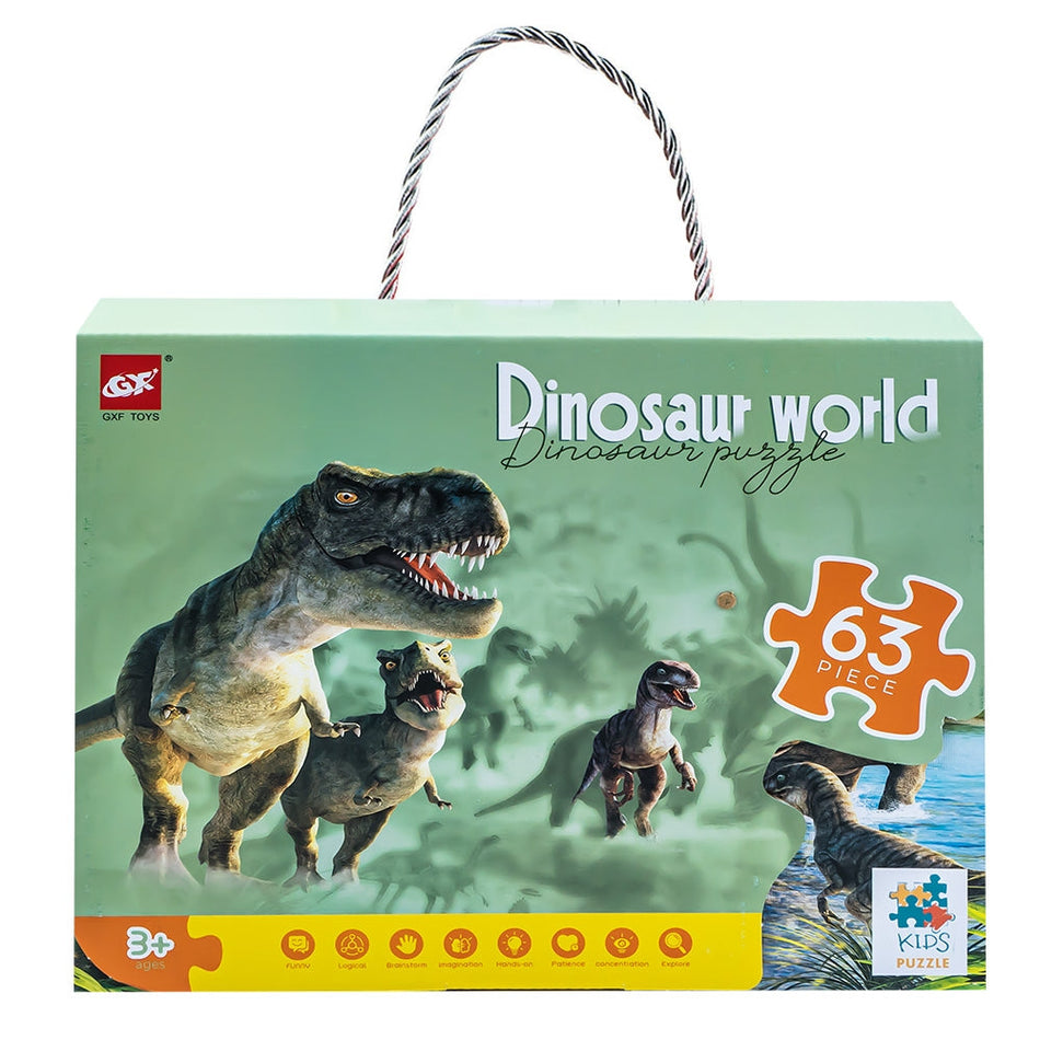 Puzzle In Gentuta, Dinozauri, 63 Piese 66303