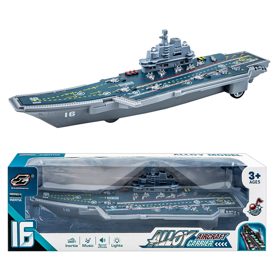 Nava Militara Din Metal, Cu Lumina Si Sunet Jw567-085