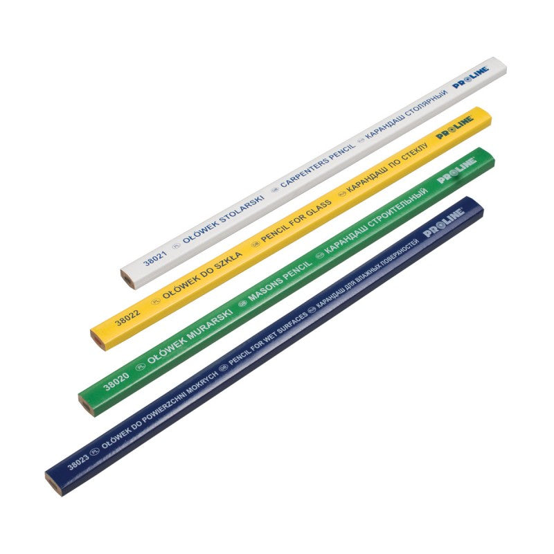 Creion construcții PROLINE, lungime 24 cm, diverse tipuri