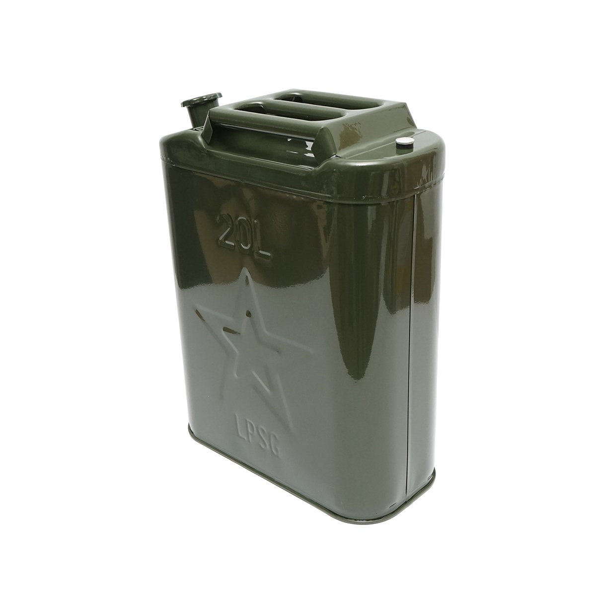 Canistră metal 20 L cu dop înșurubabil 350 × 170 × 470 mm DISLZ10