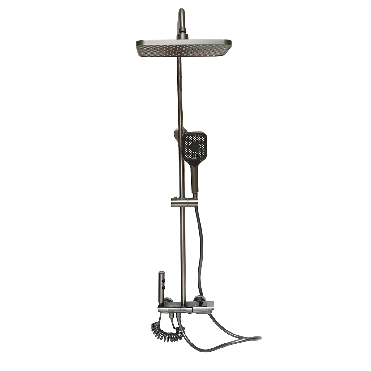 Set Dus Multifunctional Cu Termostat, Afisaj Digital Gri