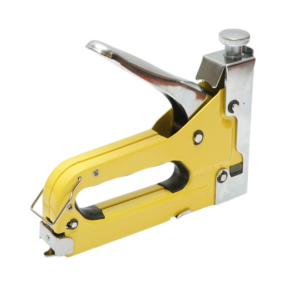 Capsator manual tapiterie reglabil 3 in 1, capse C 4-14mm, capse U 10-12mm, capse T 10-14mm, set 300 capse incluse Crownman