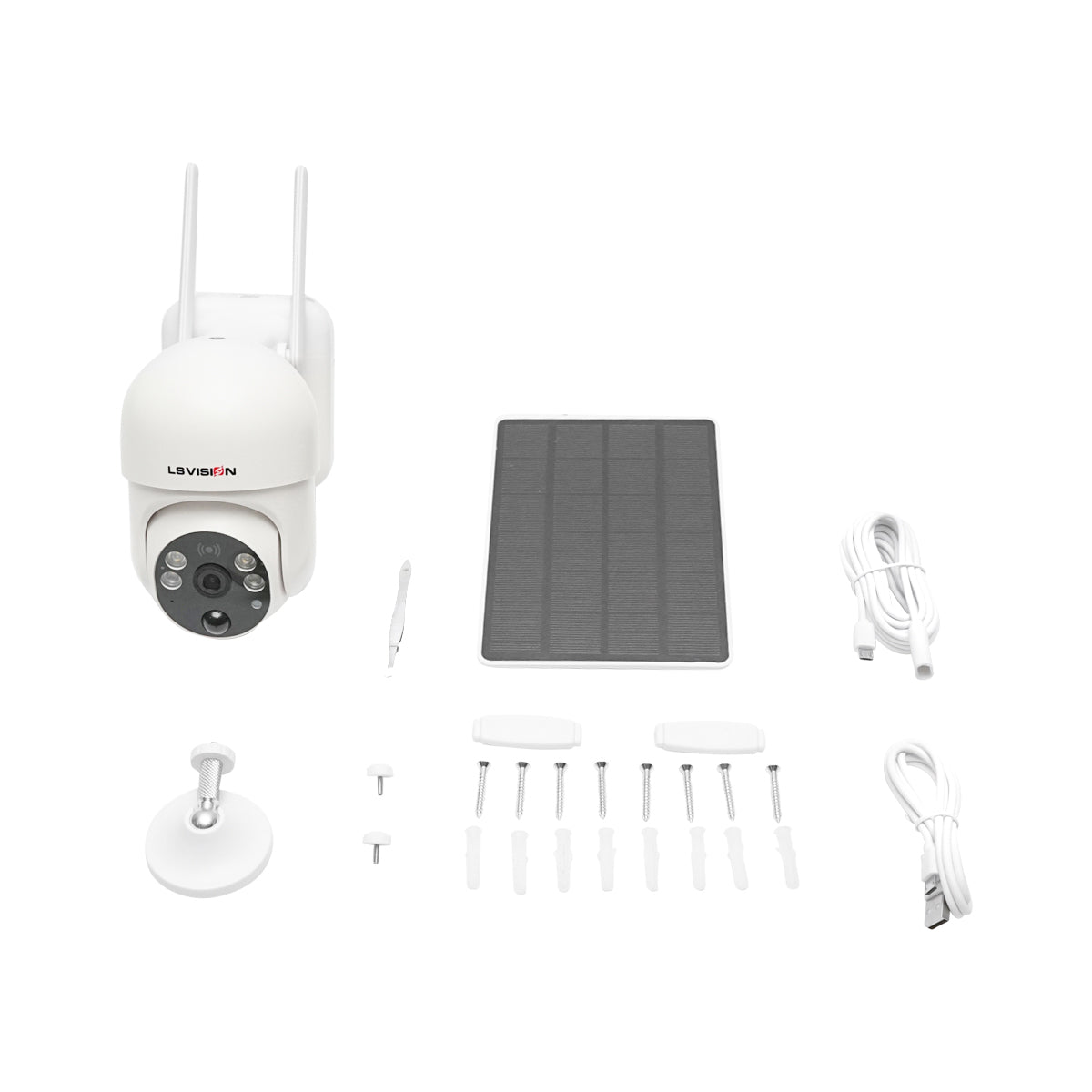Camera Supraveghere Rotativa Cu Panou Solar 3.5w,4 G 1080p Hd Ls Vision