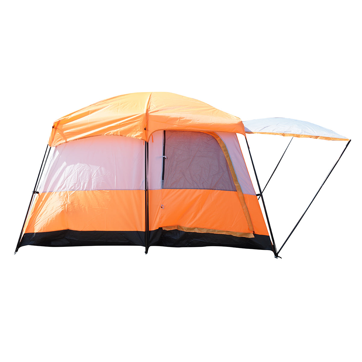 Cort camping 2-4 persoane cu terasa, impermeabil, protectie UV si plasa anti-insecte 330x210x180cm