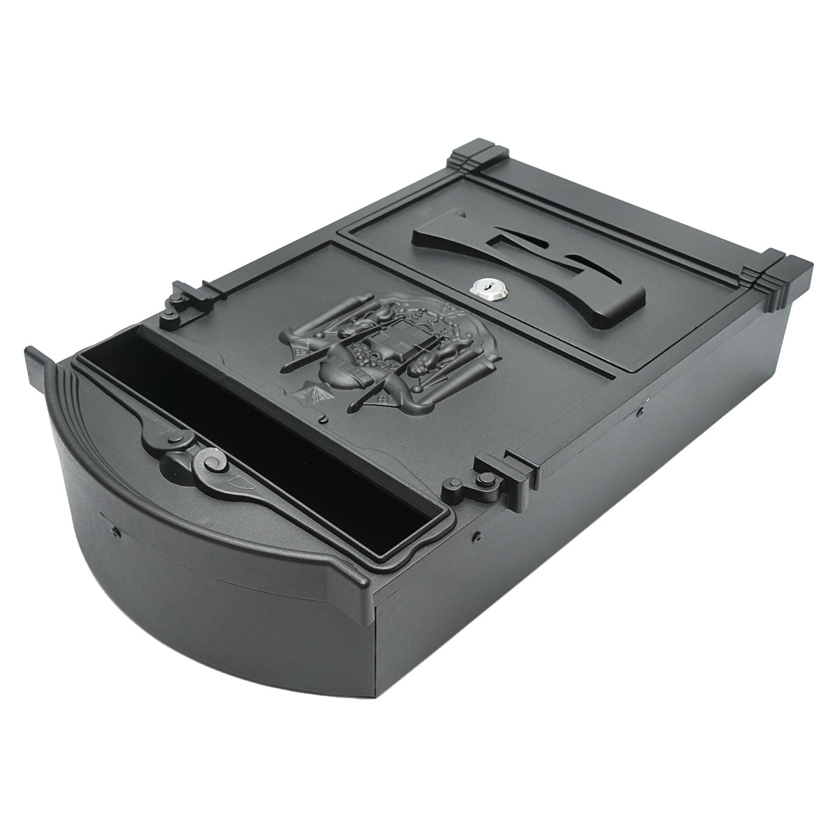 Cutie Postala Everest, Antracit 410x260x90mm Cu 2 Chei Si Accesorii