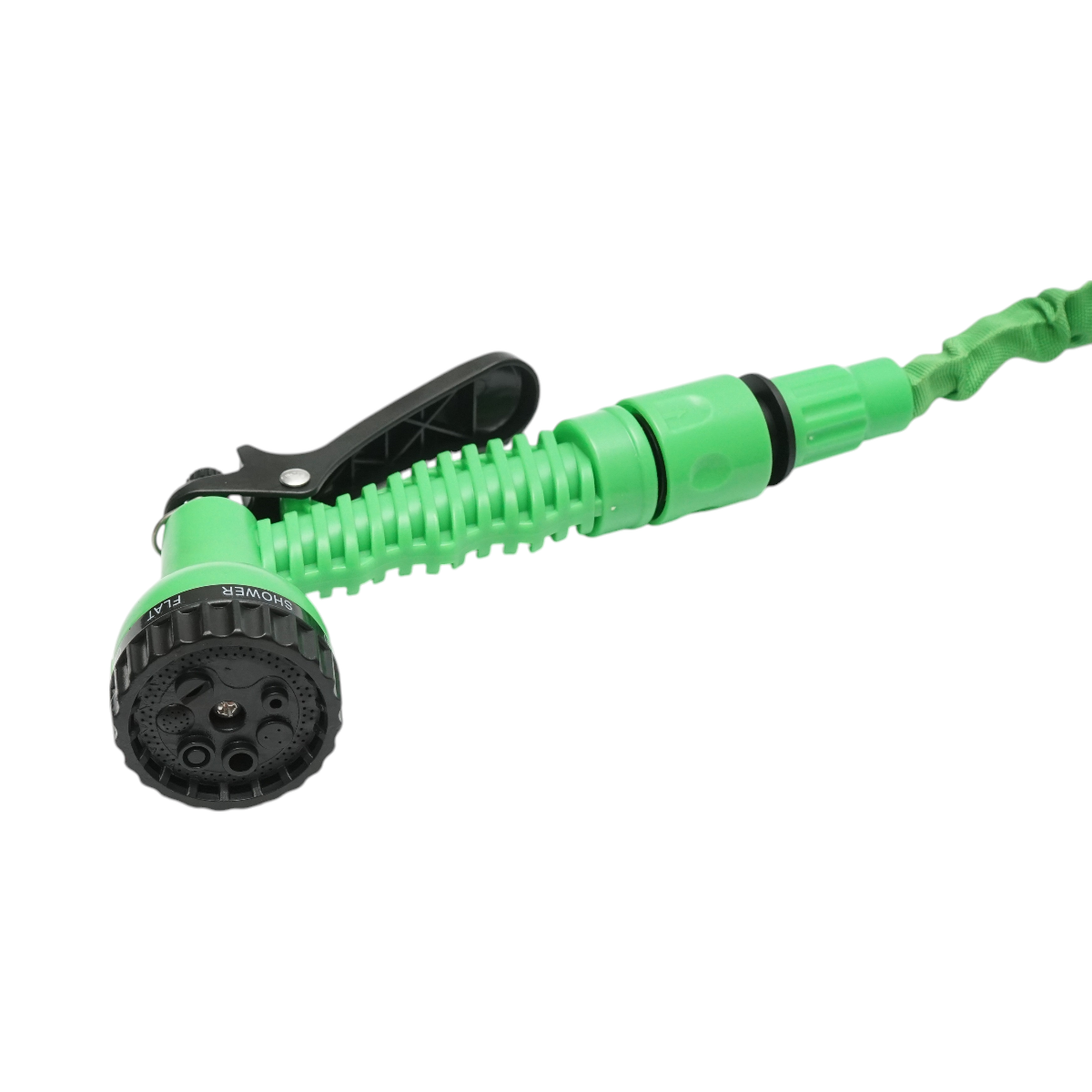 Furtun Gradina Extensibil Latex 5-15m, Pistol Reglabil  Adaptor 3/4, Cupla 1/2