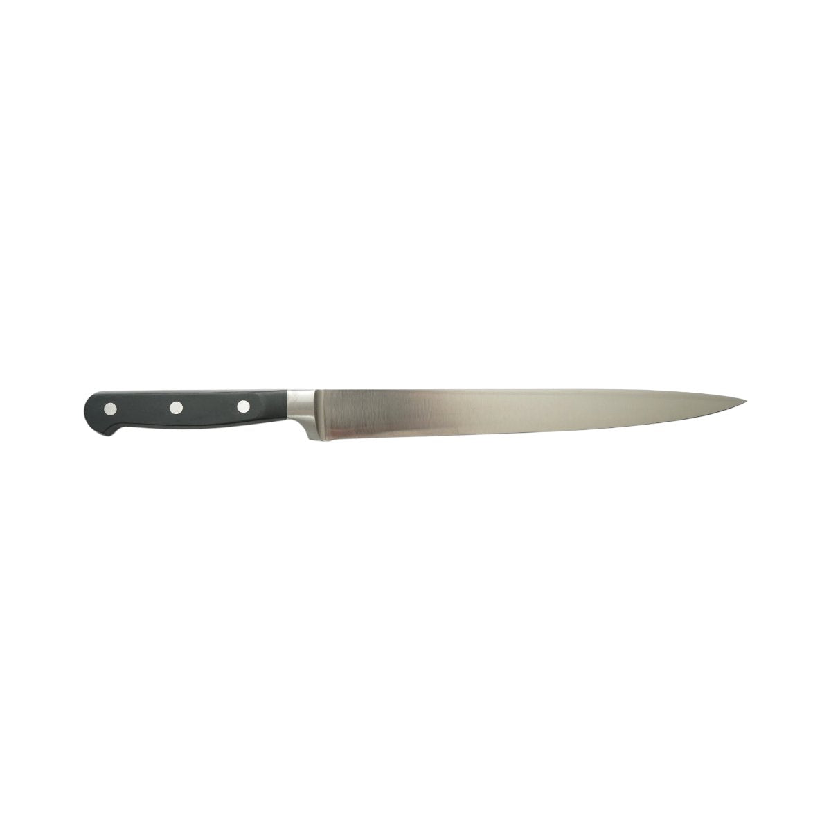 Cuțit profesional pentru feliat cu lamă din oțel 5Cr15MoV de 25 cm și mâner ABS negru Breckner Germany AAA410