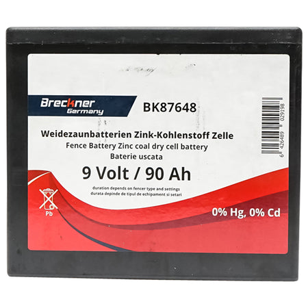 Baterie Uscata (nereincarcabila) 9v 90ah Pentru Gard Electric