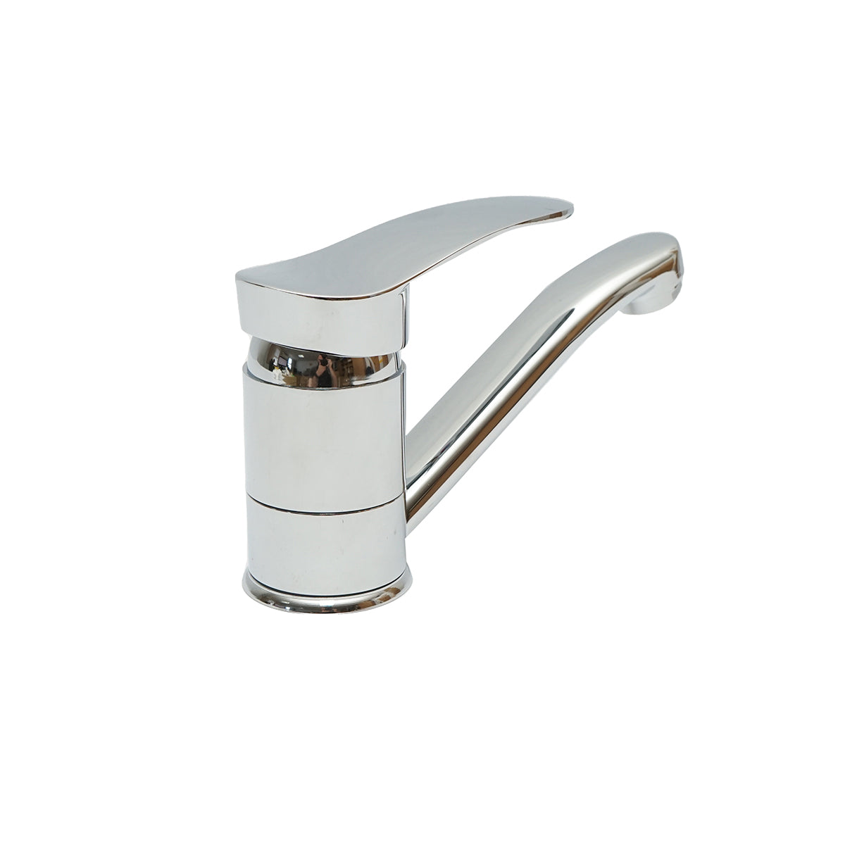 Baterie Bucatarie Cu Pipa Mobila 19cm, Crom Lucios