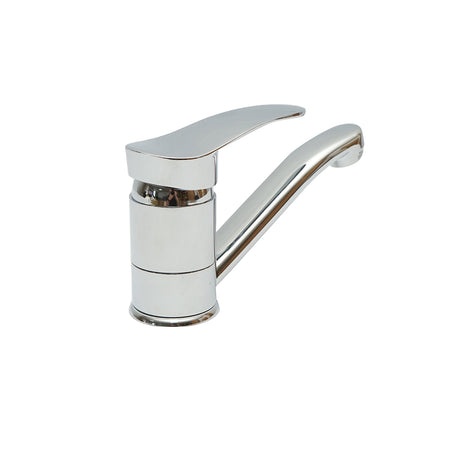 Baterie Bucatarie Cu Pipa Mobila 19cm, Crom Lucios