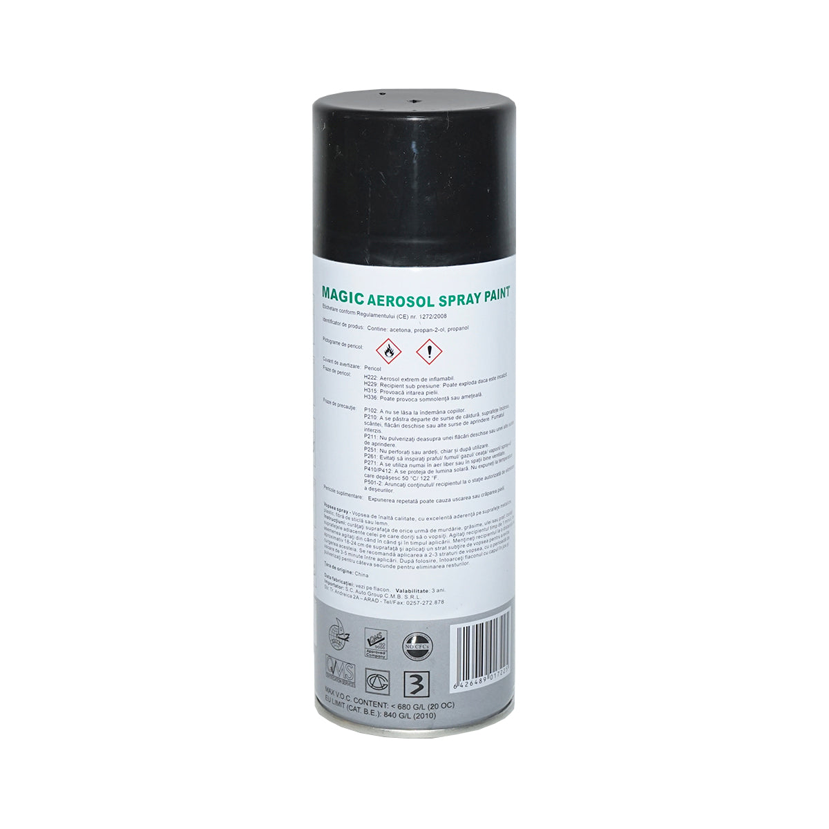 Vopsea Spray Negru Lucios 039, 450ml