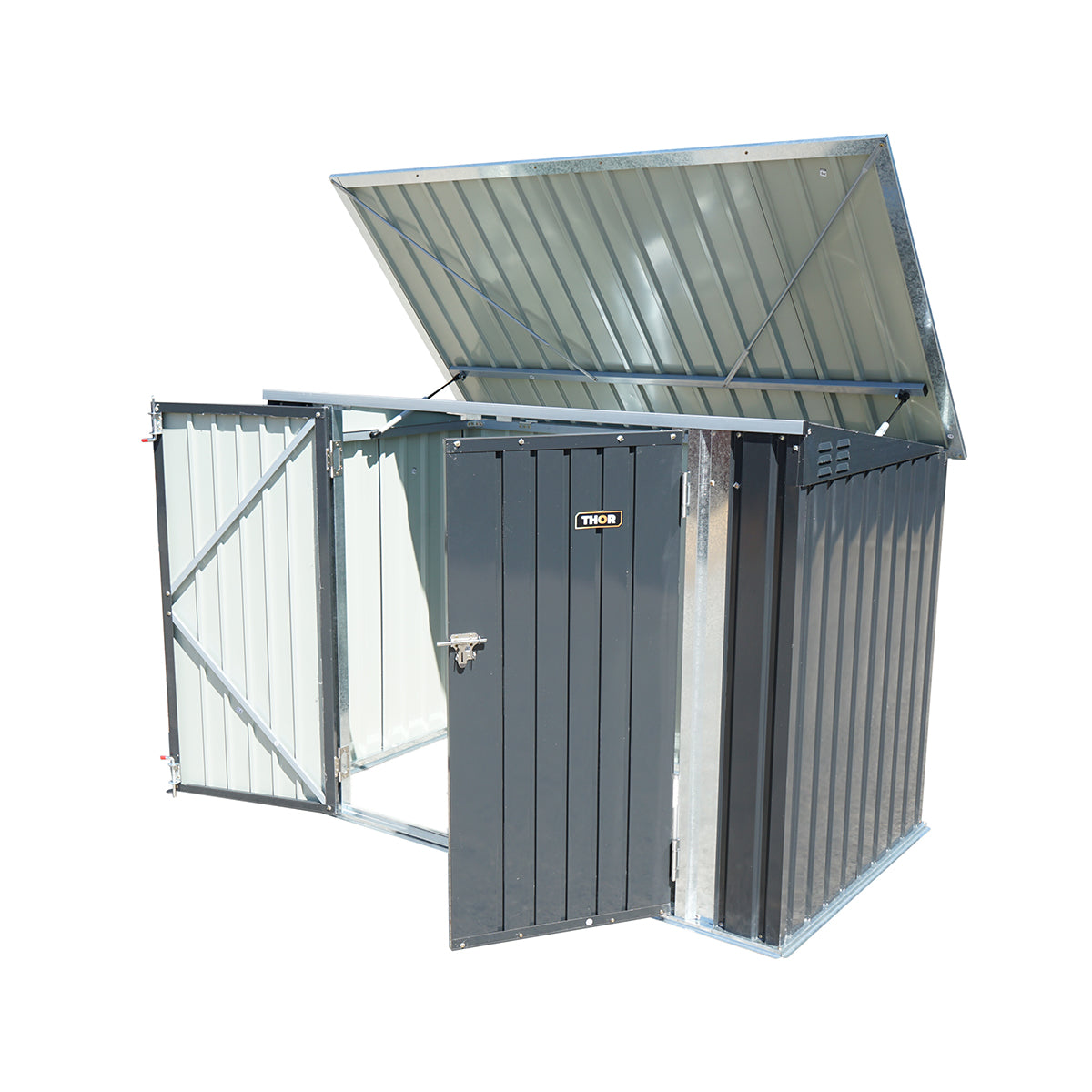 Magazie Metalica Pentru Pubele Gunoi 176x105x130cm