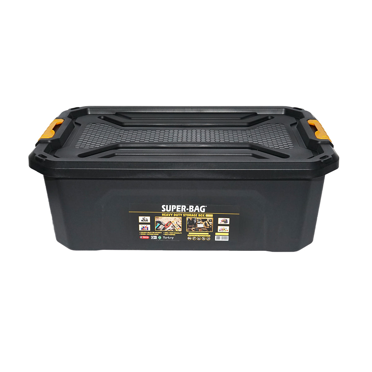 Cutie depozitare cu capac pentru sarcini grele 30L 580x380x200mm BK92827