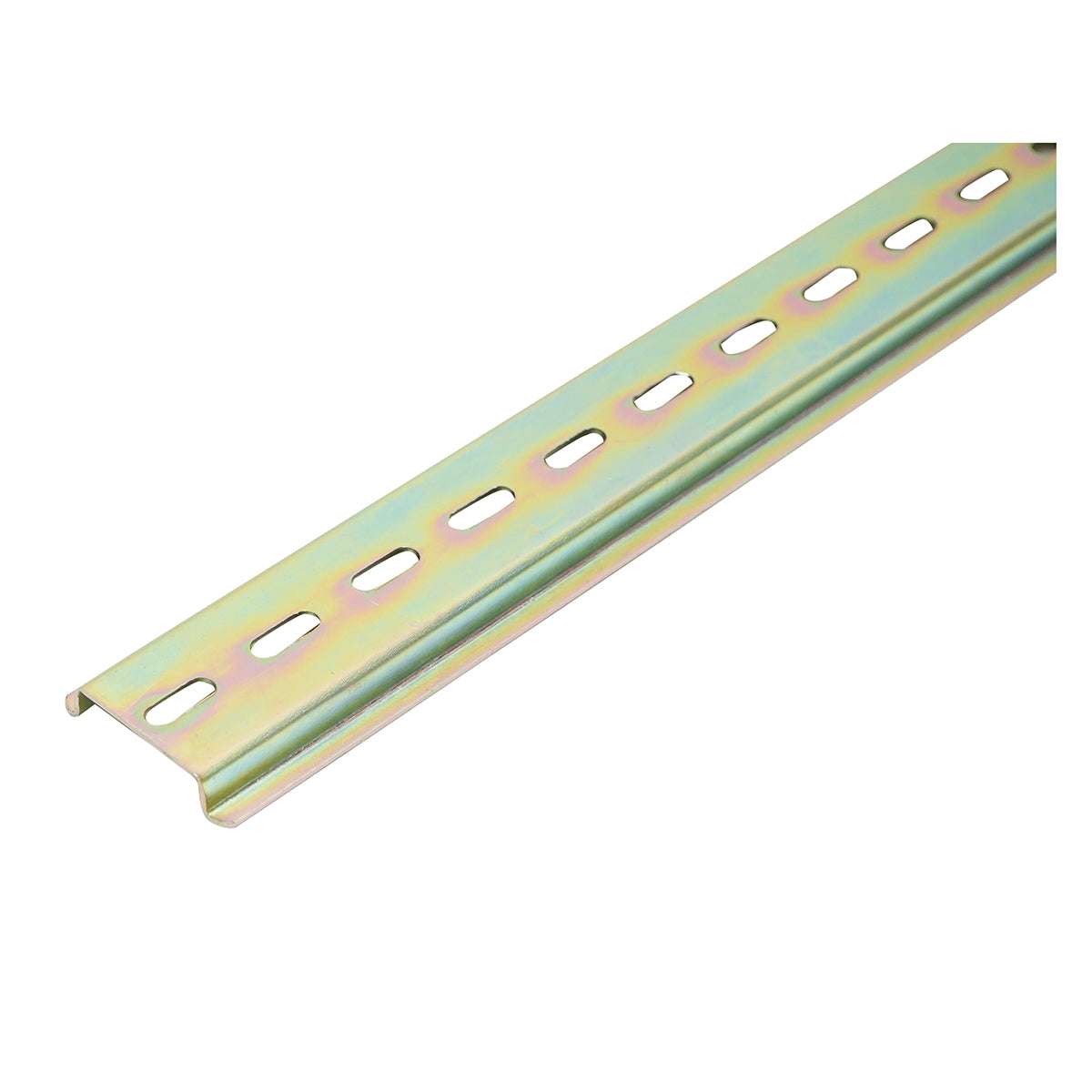 Șină DIN omega perforată 1 m din oțel galvanizat, 1 mm DISLP08