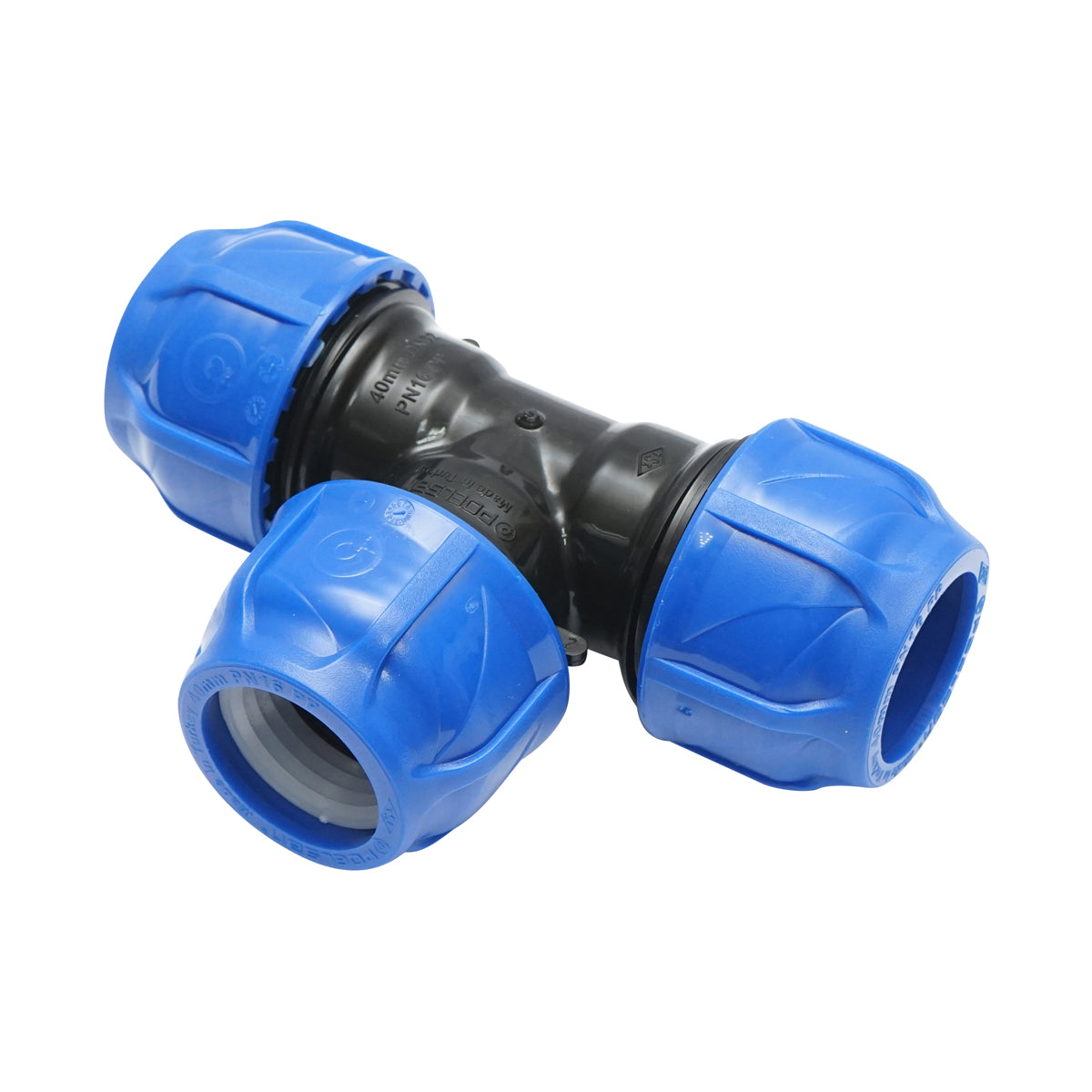 Teu Egal Compresiune D40x40x40mm Pn16, Pentru Sisteme De Irigatii