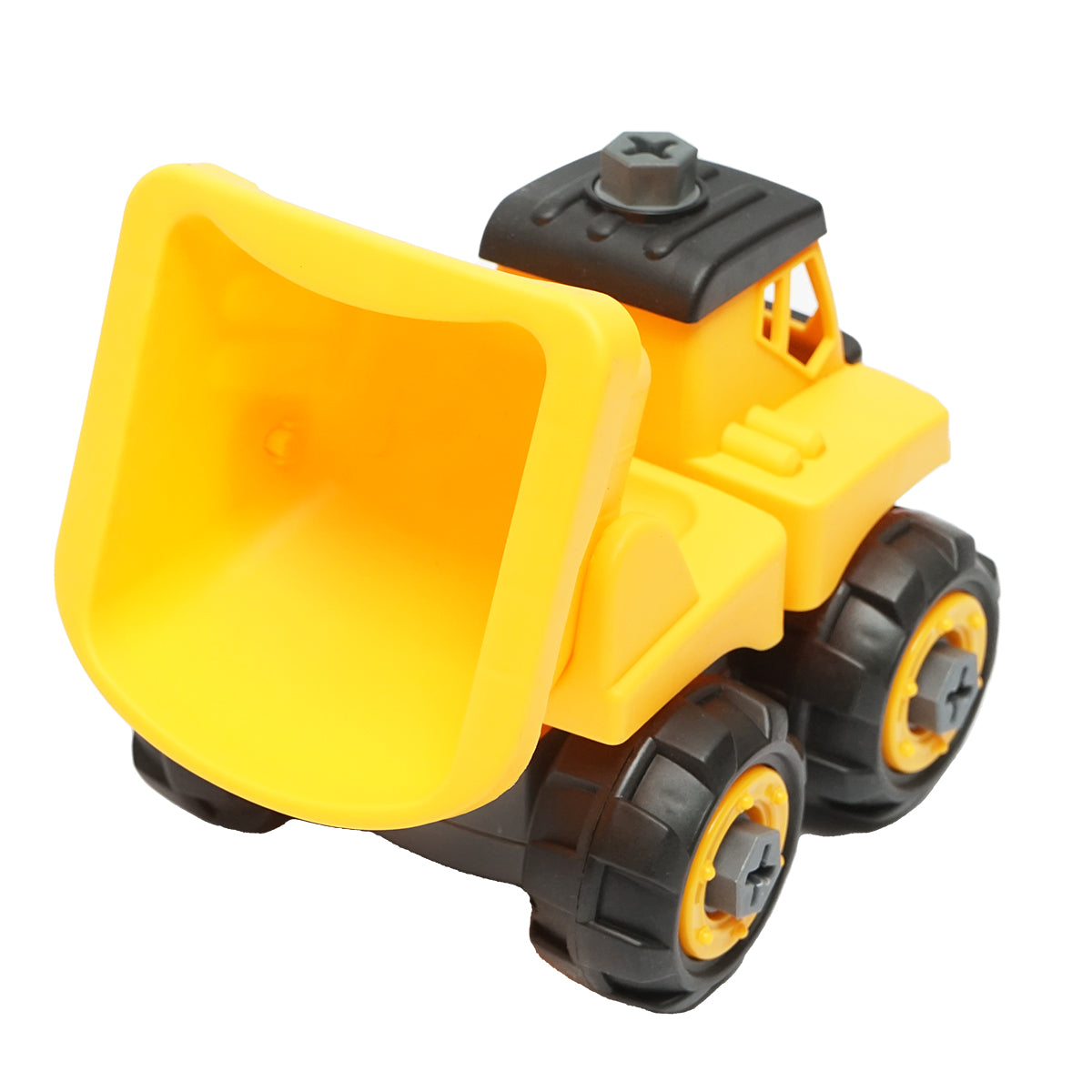 Jucărie camion galben tip Montessori pentru copii, DISLW93