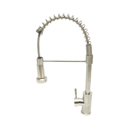 Baterie chiuvetă bucătărie monocomandă cu duș extractibil, inox satinat DISVM39