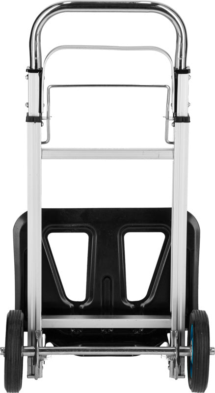 Cărucior transport pliabil cu mâner telescopic, 90 kg, structură aluminiu și oțel, roți EVA, MEGA 40096