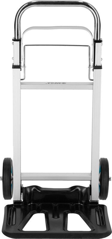 Cărucior transport pliabil cu mâner telescopic, 90 kg, structură aluminiu și oțel, roți EVA, MEGA 40096