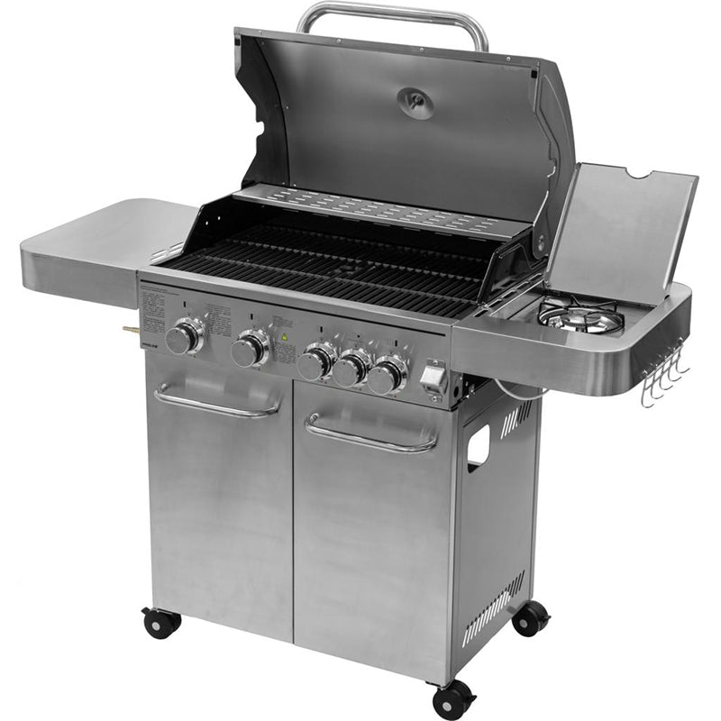 Grill gaz inoxidabil cu 4+1 arzătoare, 17,15 kW, suprafață 74 × 44 cm, PROLINE 40214