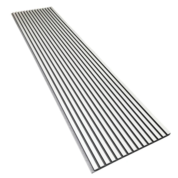 Panou Riflat Acustic, Alb, Unicspot, 240x60x2.1 Cm