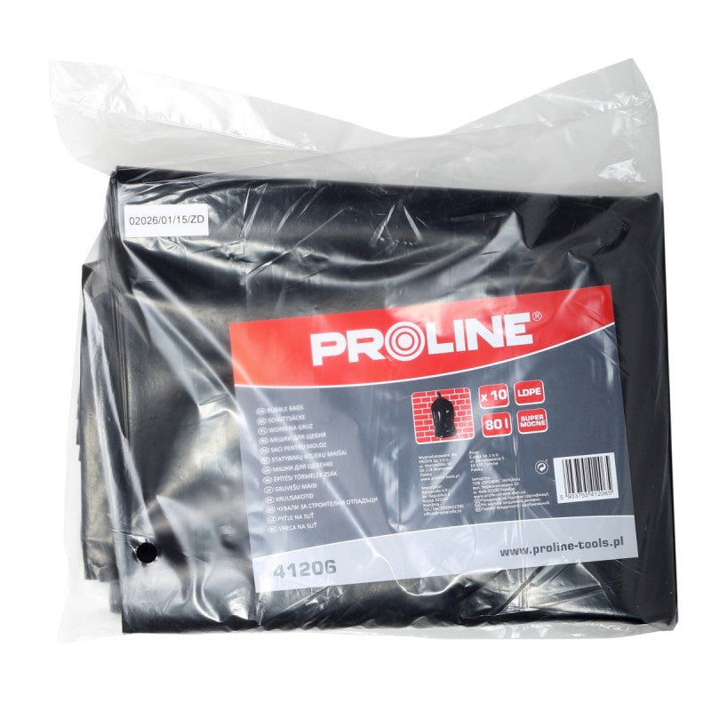 Saci moloz LDPE PROLINE rezistenți pentru construcții și deșeuri