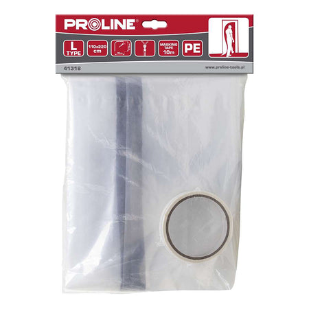 Folie cortină ușă cu fermoar PROLINE, 1100×2200 mm