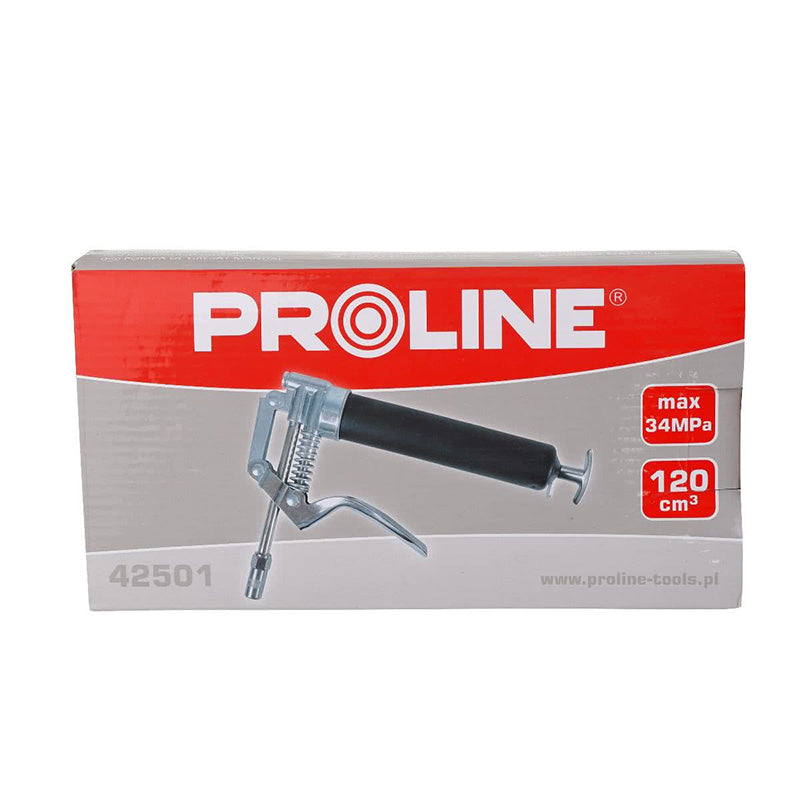 Gresor manual cu pompă și dozator din aluminiu 1200 ml PROLINE 42501