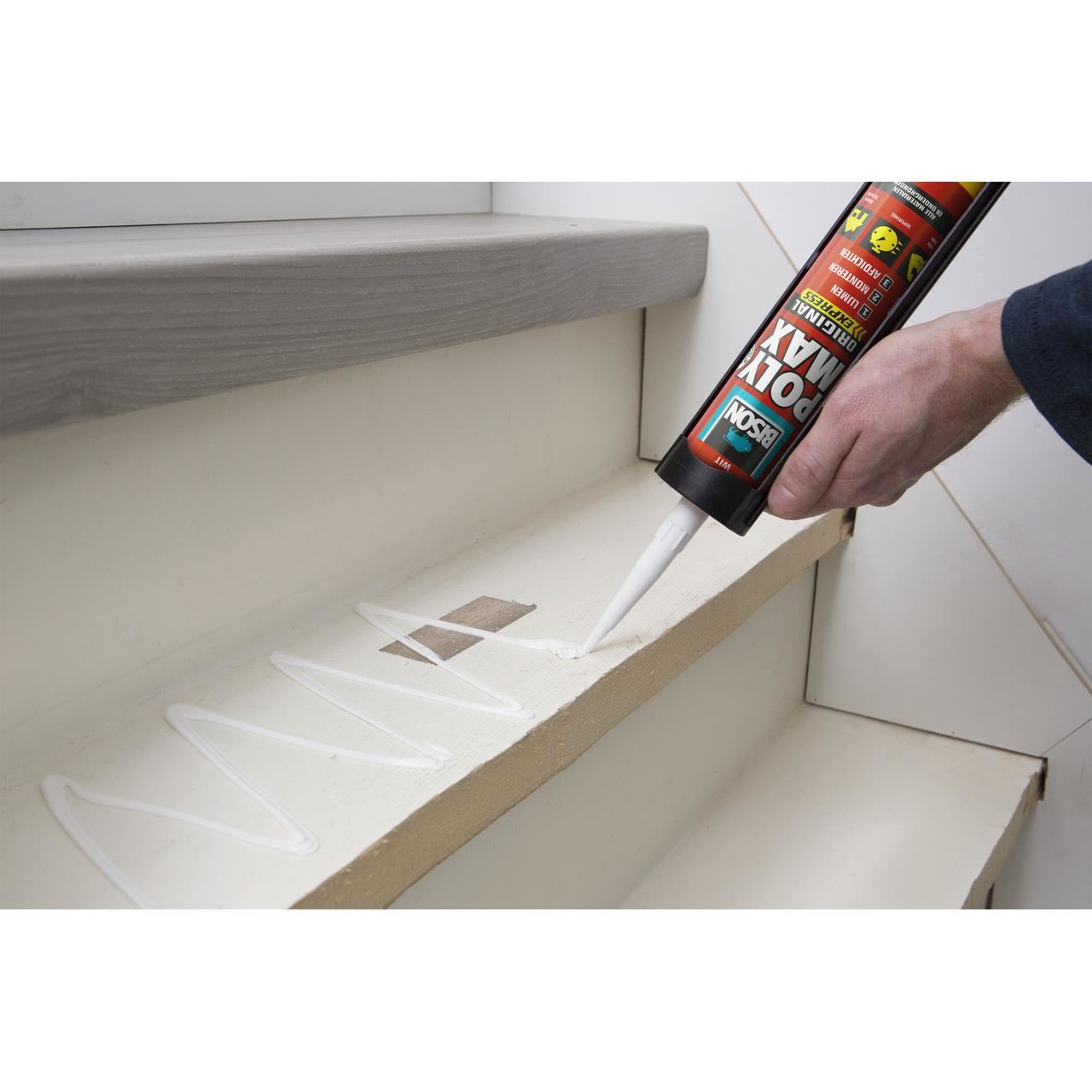 Adeziv și etanșant universal MS polimer 425g, uz interior/exterior, elastic permanent, BISON