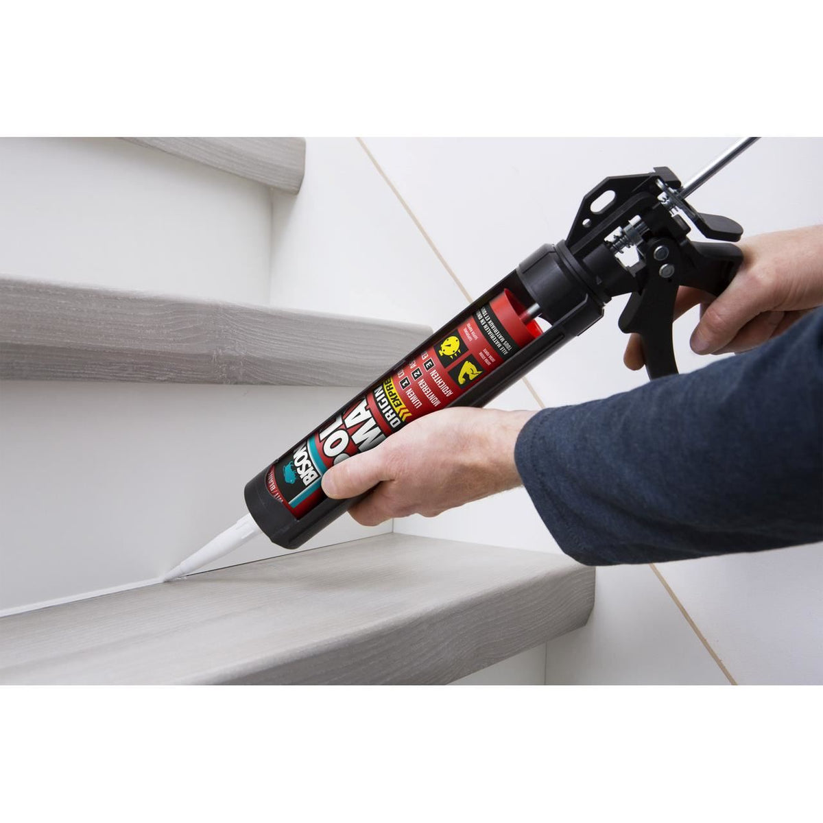 Adeziv și etanșant universal MS polimer 425g, uz interior/exterior, elastic permanent, BISON