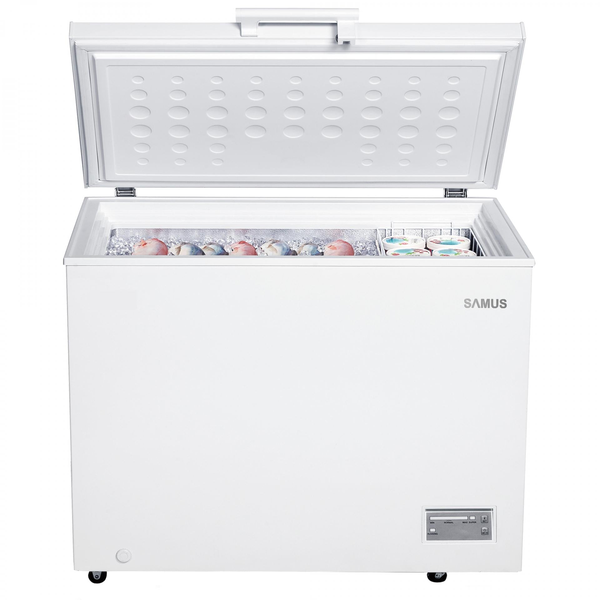 Lada Frigorifica Samus 287 Litri, Clasa E, Latime 109 Cm, Alba