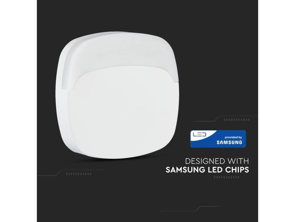 Lampa Veghe Patrata Cu Senzor Lumina 4000k Alb Neutru, Cip Samsung