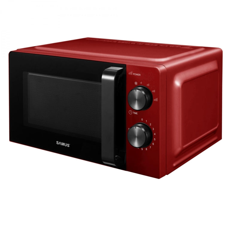 Cuptor Cu Microunde Samus Smc-20mr1, 20 Litri, 700 W, Rosu