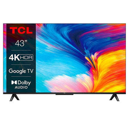 Televizor Ultra HD 4K Smart Google TV 109 cm, direct LED, Bluetooth, TCL 43P635X1