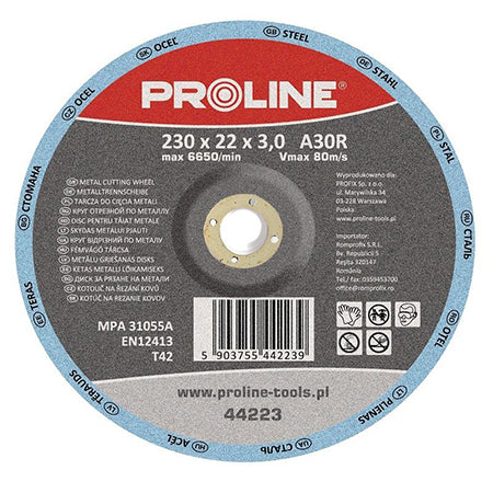 Disc debitare metal depresat PROLINE pentru taieri precise