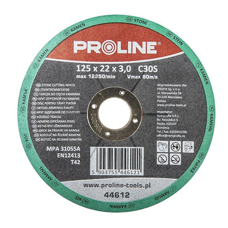 Disc debitare piatră depresat PROLINE tip T42 115×3.0 mm