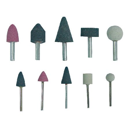 Set freze pentru șlefuire piatră, 10 piese cu tije 3 mm și 6 mm MEGA 44910