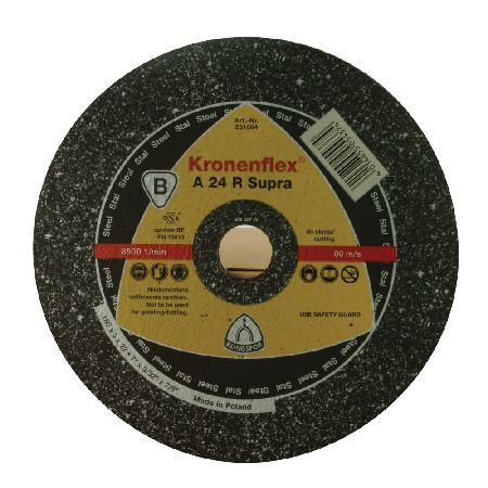 Disc debitare metal KLINGSPOR A24RSUPRA pentru oțel, eficiență ridicată, disc plan