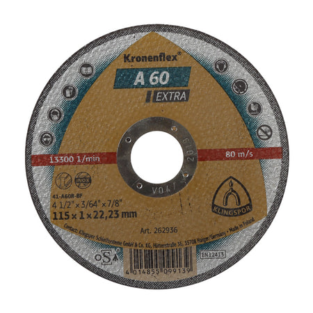 Disc debitare metal 125 × 1.0 mm A60EXTRA universal KLINGSPOR 45466A