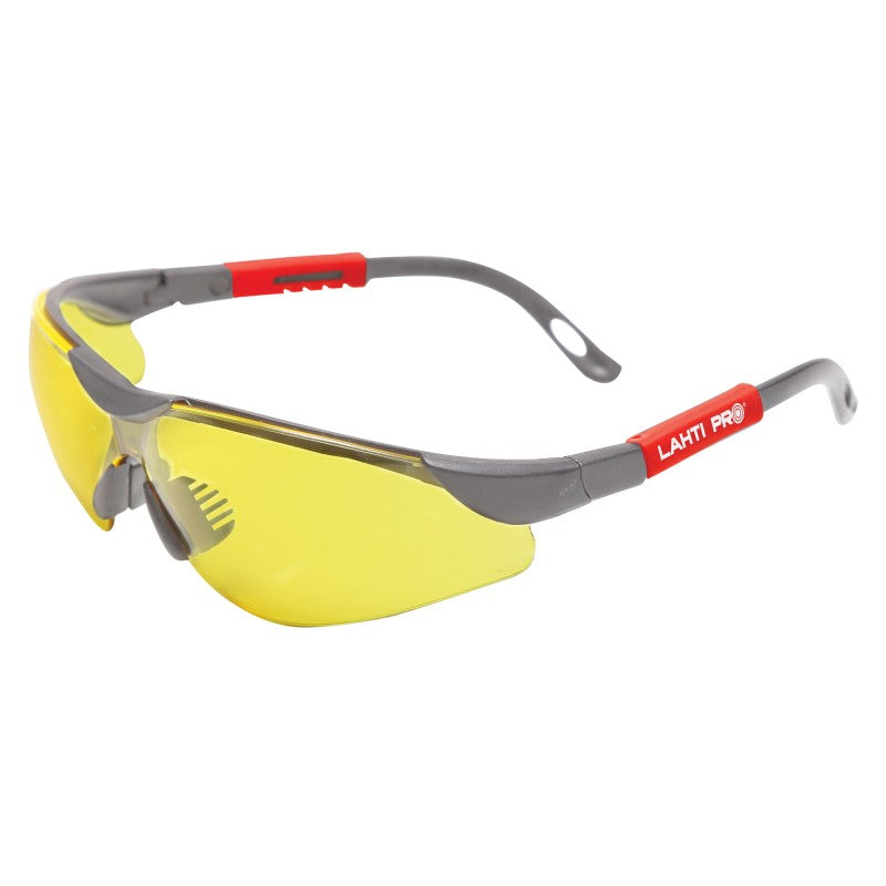 Ochelari protecție cu reglaj, lentile galbene, filtru UV, ușori - LAHTI PRO 46051