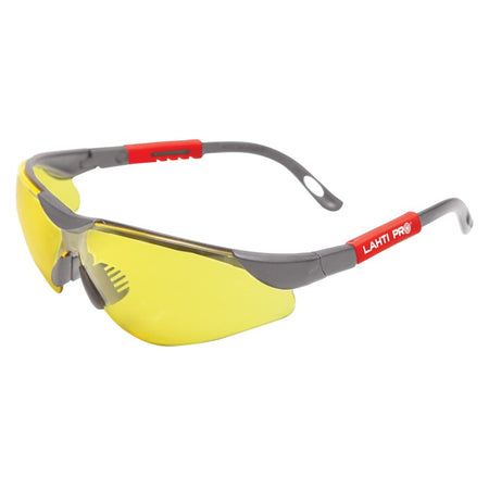 Ochelari protecție cu reglaj, lentile galbene, filtru UV, ușori - LAHTI PRO 46051